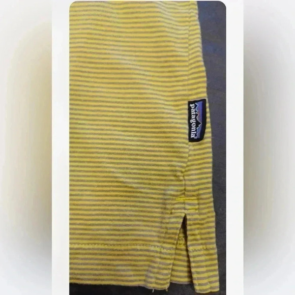 Patagonia Golf Polo Shirt Yellow Size XL - Picture 6 of 8